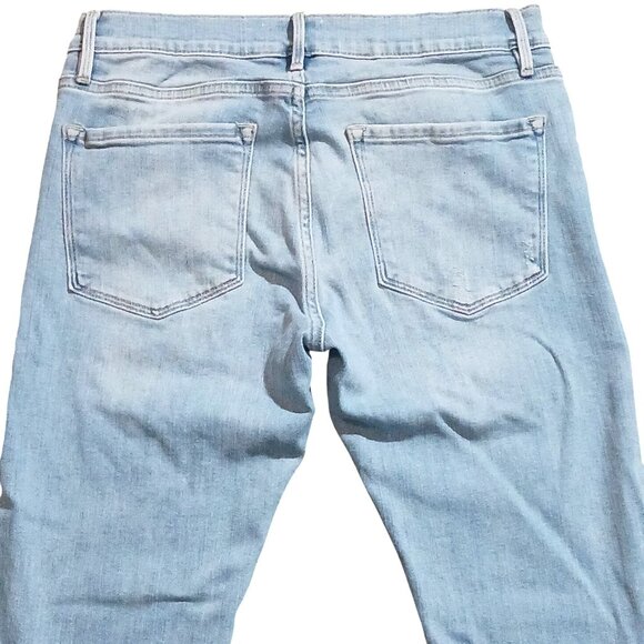 Frame Le Garcon‎ Low-Rise Light Blue Jeans Women's Size 26 Slim Fit - Picture 7 of 12